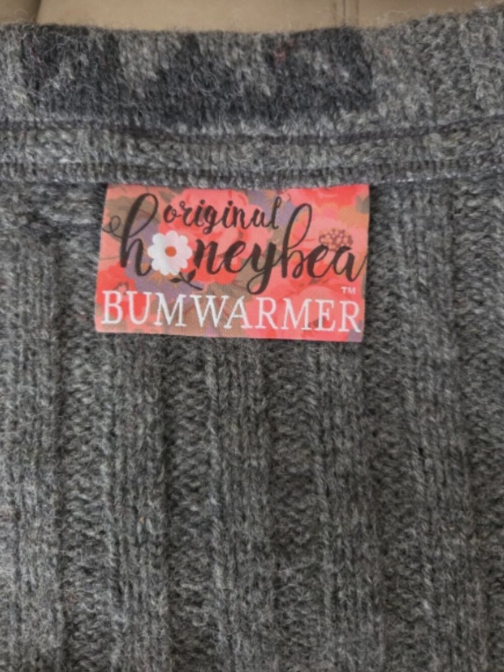 Original Honeybea Bum Warmer Winter Warm Wool Skirt Size XL - Picture 6 of 9
